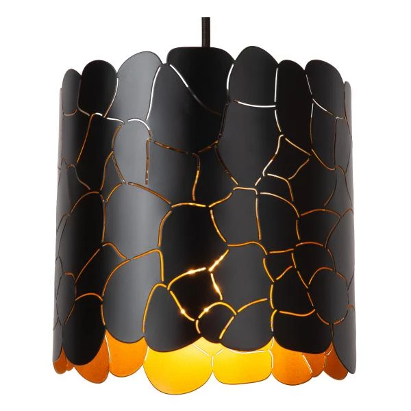 Lucide ALMELO - Pendant light - 3xE27 - Black - detail 1